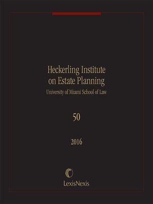 cover image of 50th Annual Heckerling Institute on Estate Planning